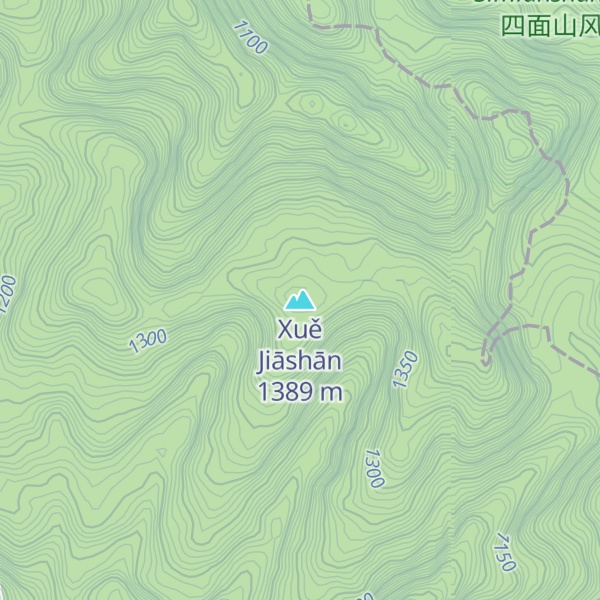 Map of Xuě Jiāshān