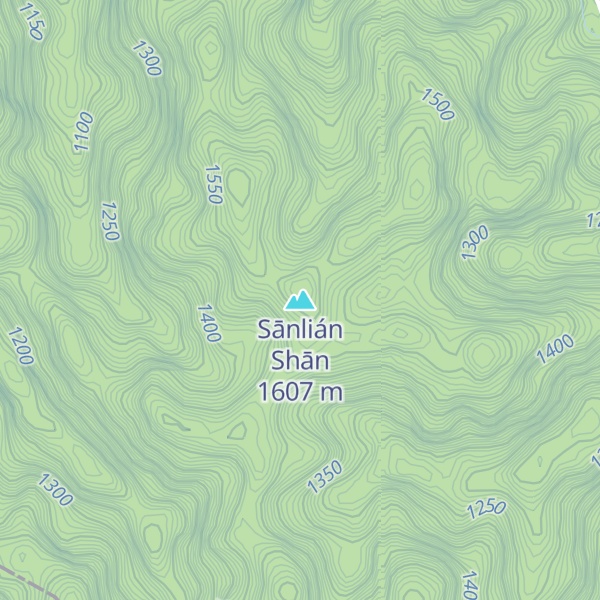 Map of Sānlián Shān