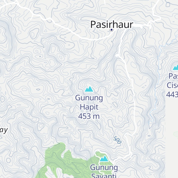 Map of Gunung Hapit