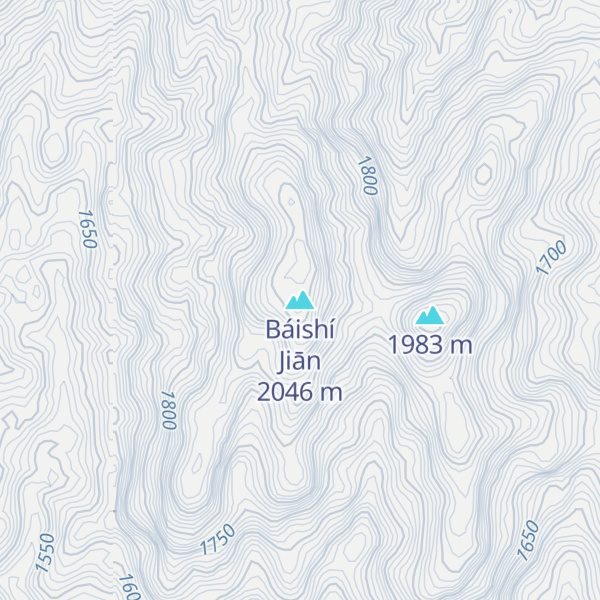 Map of Báishí Jiān