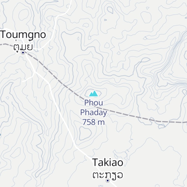 Map of Phou Phaday