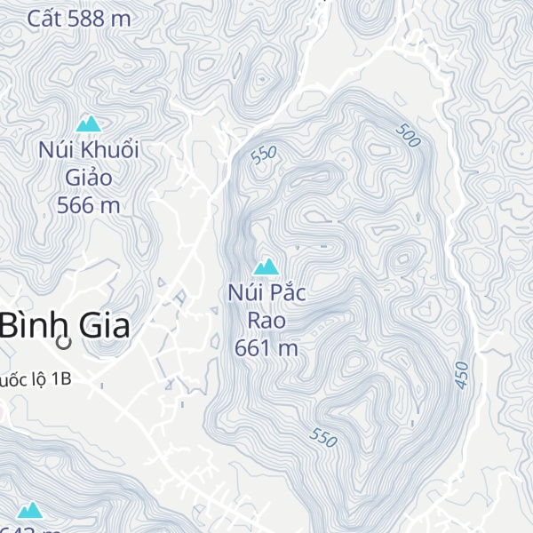 Map of Núi Pắc Rao