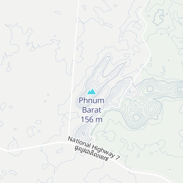 Map of Phnum Barat