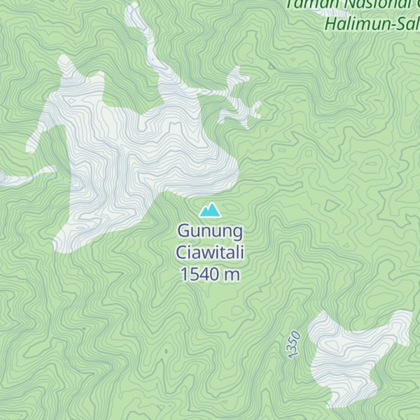 Map of Gunung Ciawitali