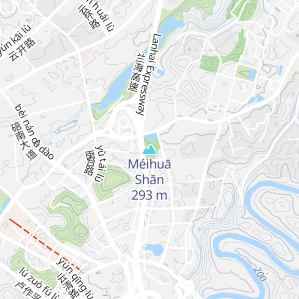Map of Méihuā Shān