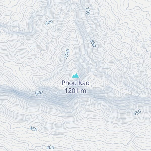 Map of Phou Kao