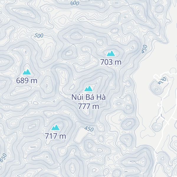 Map of Núi Bá Hà
