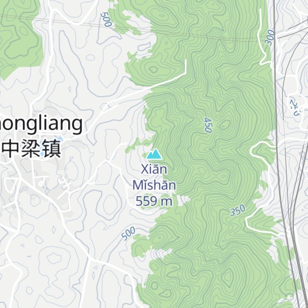 Map of Xiān Mǐshān