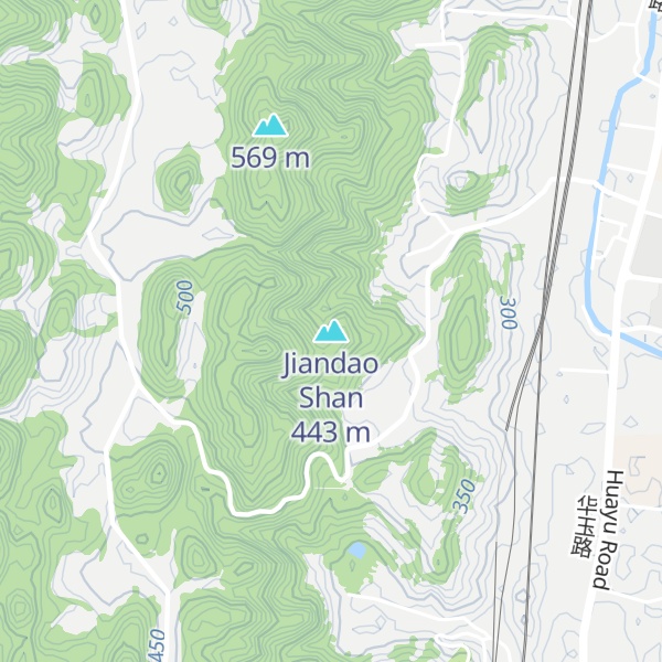 Map of Jiandao Shan