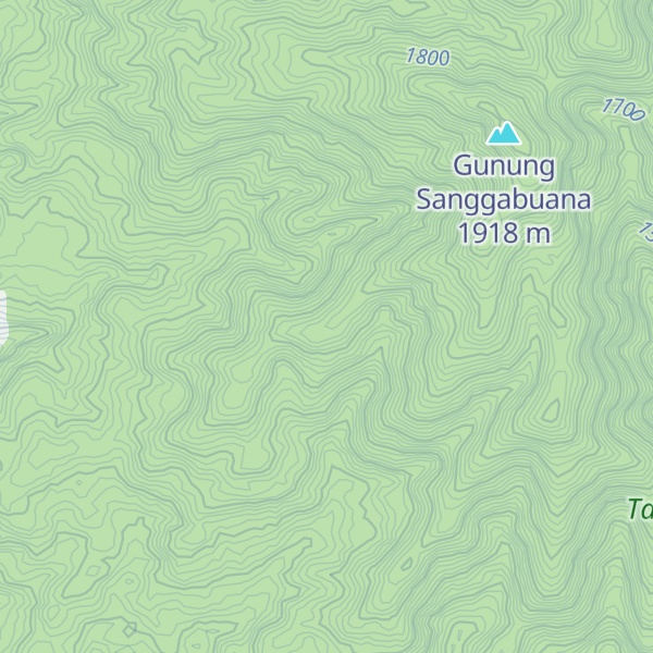 Map of Gunung Sanggabuwana