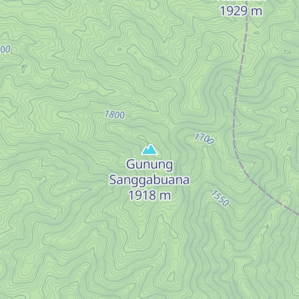 Map of Gunung Sanggabuana