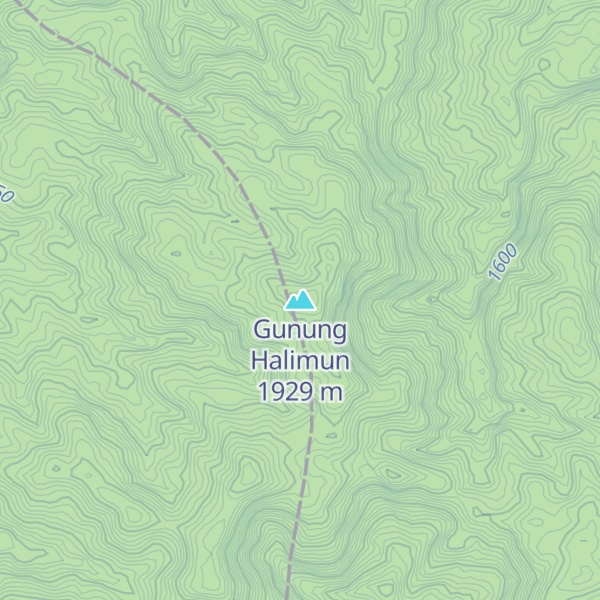 Map of Gunung Halimun
