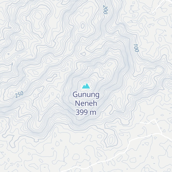 Map of Gunung Neneh