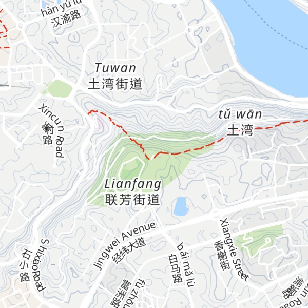 Map of Píngdǐng Shān