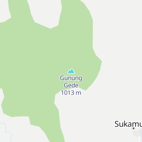Map of Gunung Gede