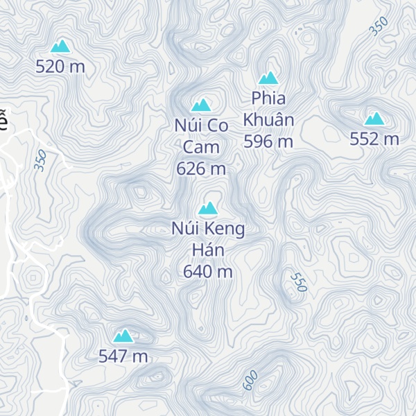 Map of Núi Keng Hán