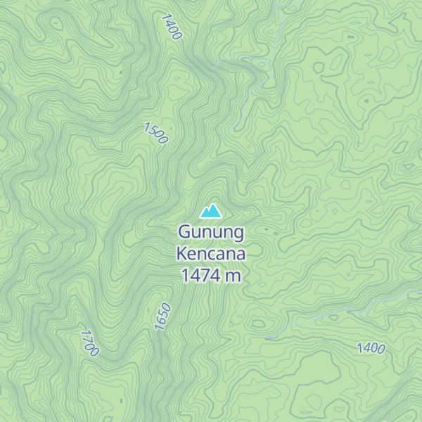 Map of Gunung Kencana