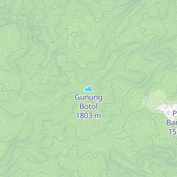 Map of Gunung Botol