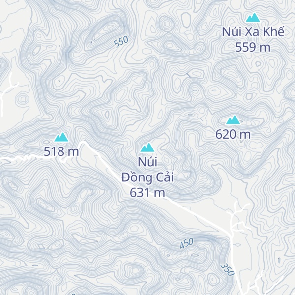 Map of Núi Đồng Cải