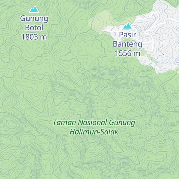 Map of Gunung Cibarengkok