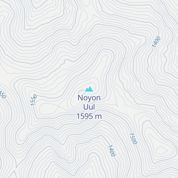 Map of Noyon Uul