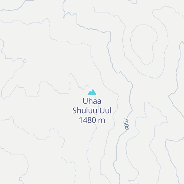 Map of Uhaa Shuluu Uul