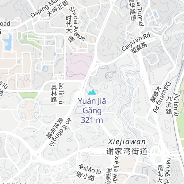 Map of Yuán Jiā Gǎng