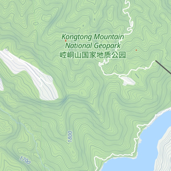 Map of West Peak