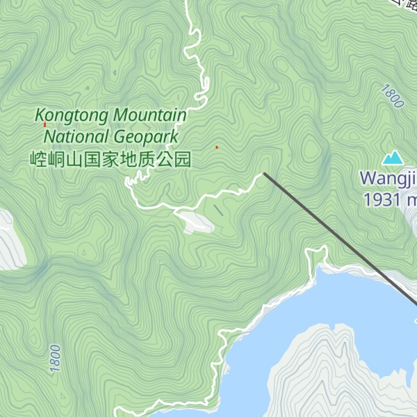 Map of Kongtong Mountain