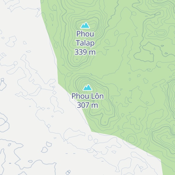 Map of Phou Lôn
