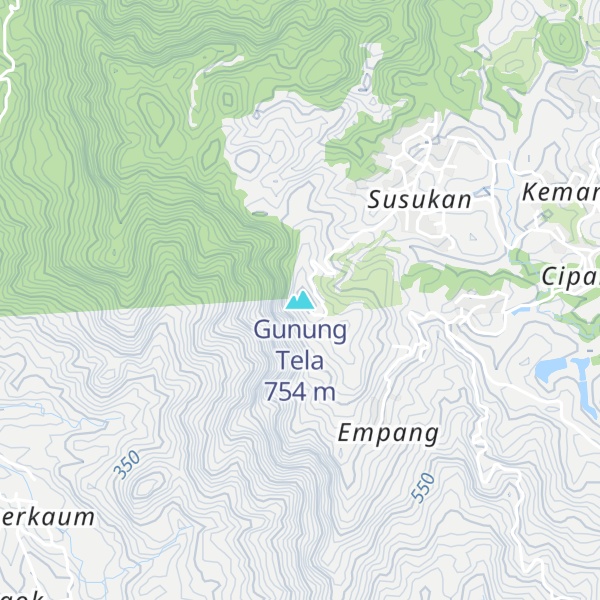 Map of Gunung Tela