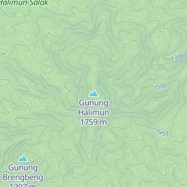 Map of Gunung Halimun