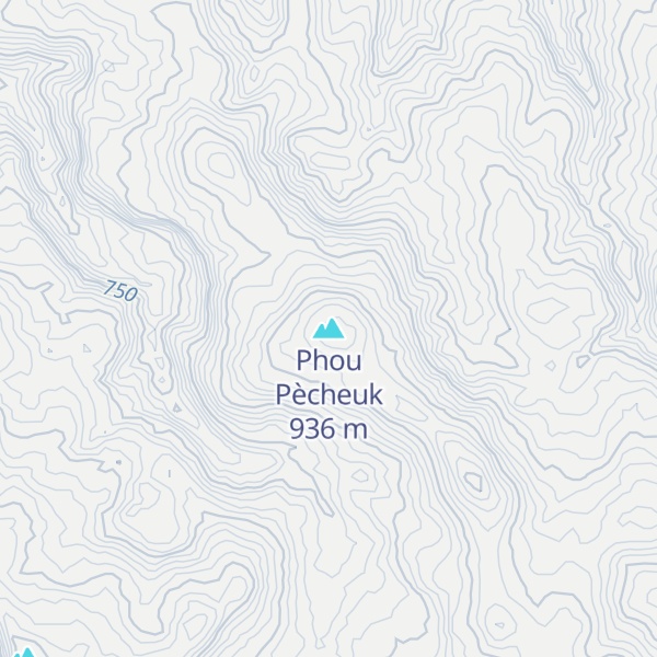 Map of Phou Pècheuk