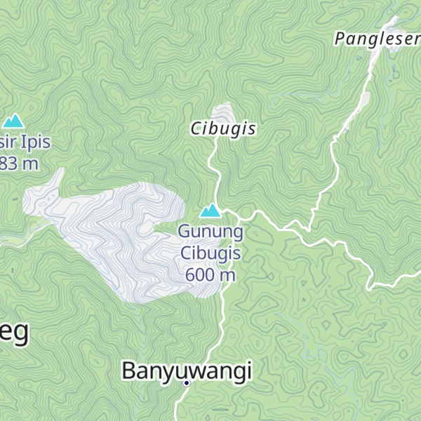 Map of Gunung Cibugis