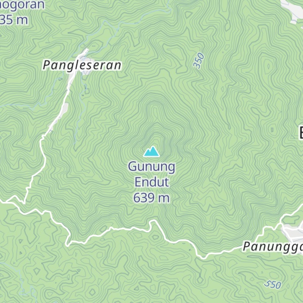 Map of Gunung Endut