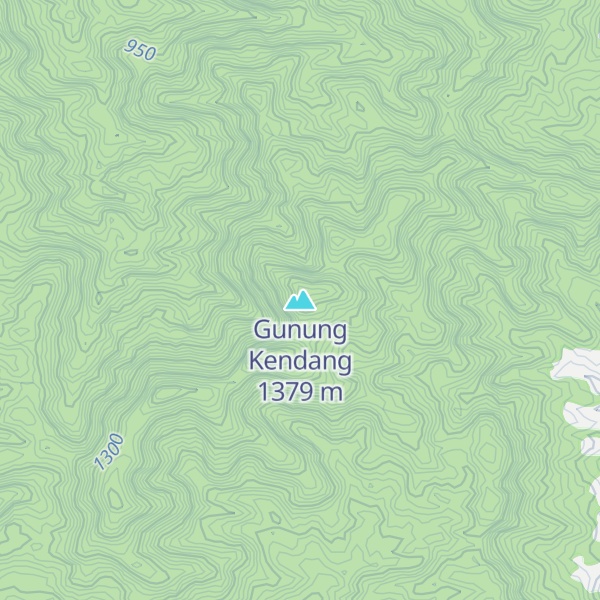 Map of Gunung Kendang