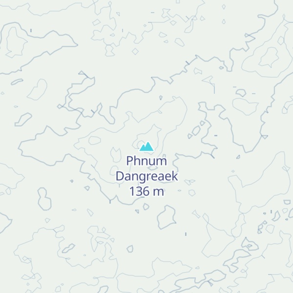 Map of Phnum Dangreaek