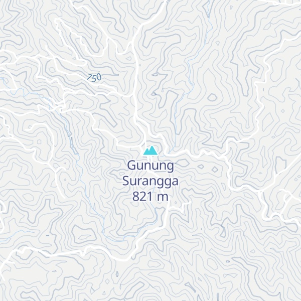 Map of Gunung Surangga