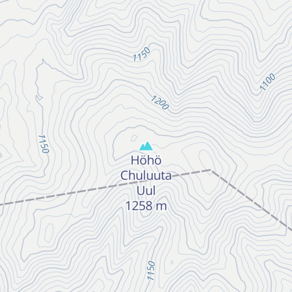 Map of Höhö Chuluuta Uul