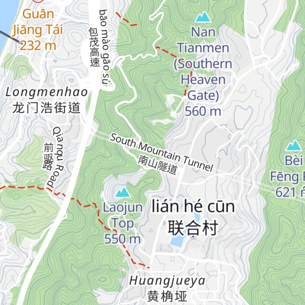 Map of Paotai Peak