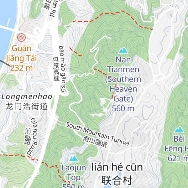 Map of Tú Shān