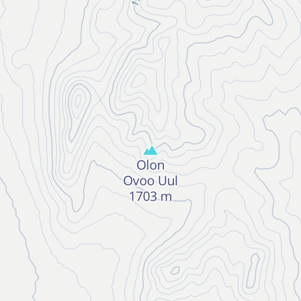 Map of Olon Ovoo Uul
