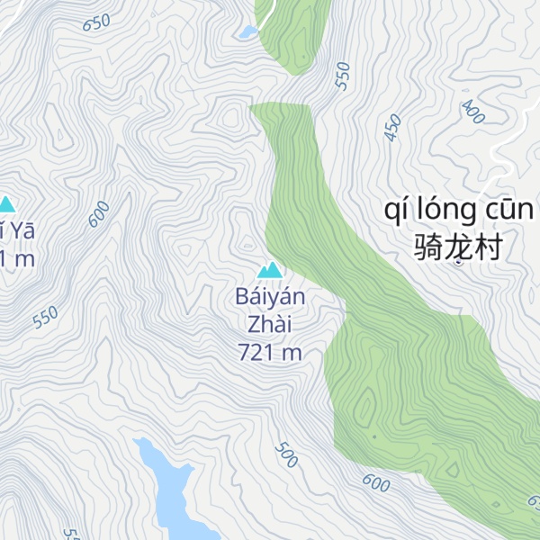 Map of Báiyán Zhài