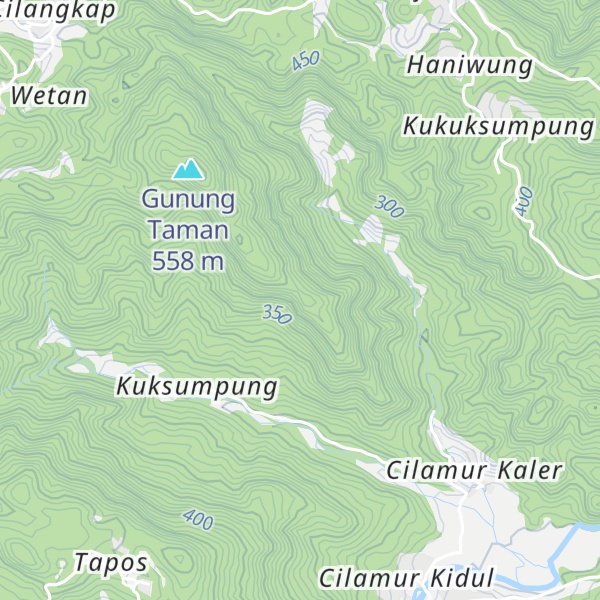 Map of Gunung Kuksumpung