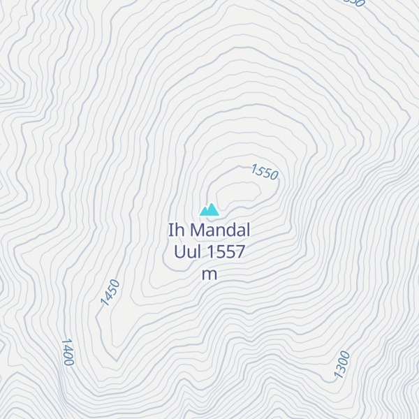 Map of Ih Mandal Uul