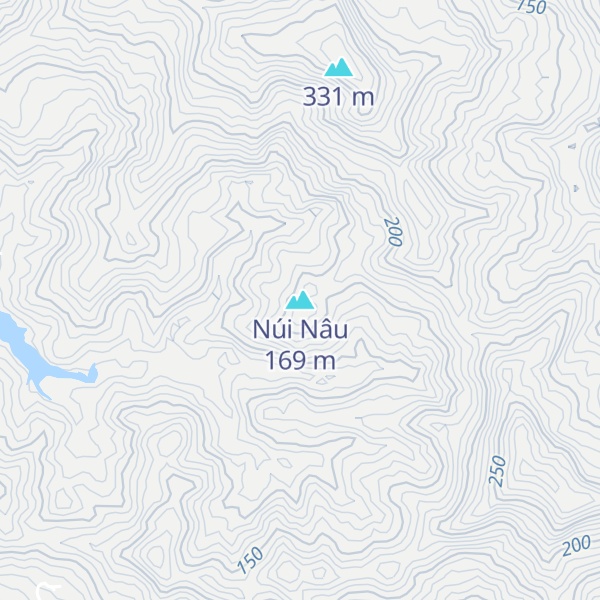 Map of Núi Nâu