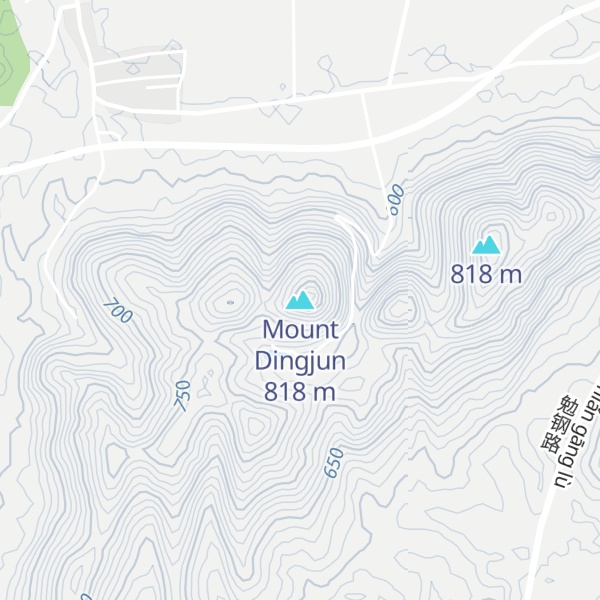 Map of Mount Dingjun