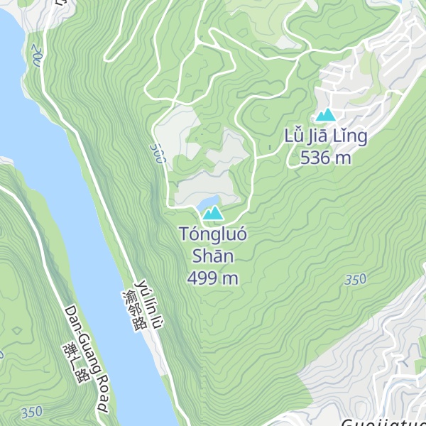 Map of Tóngluó Shān