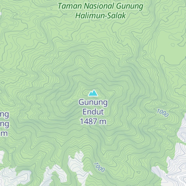 Map of Gunung Endut