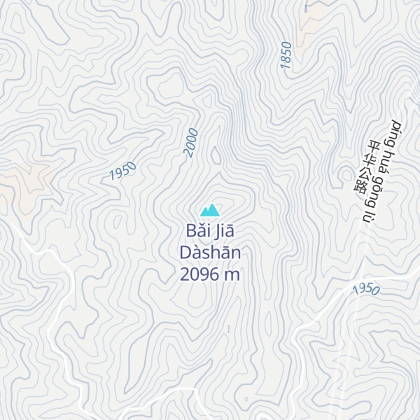 Map of Bǎi Jiā Dàshān